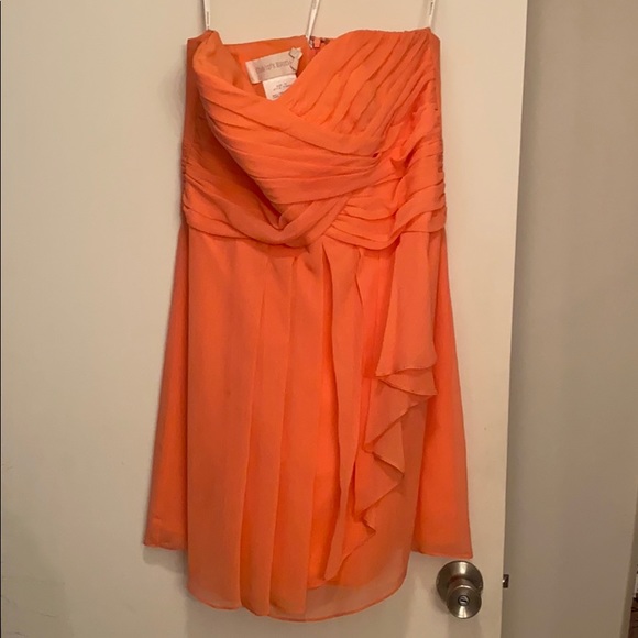 Coral color dress - Picture 1 of 4